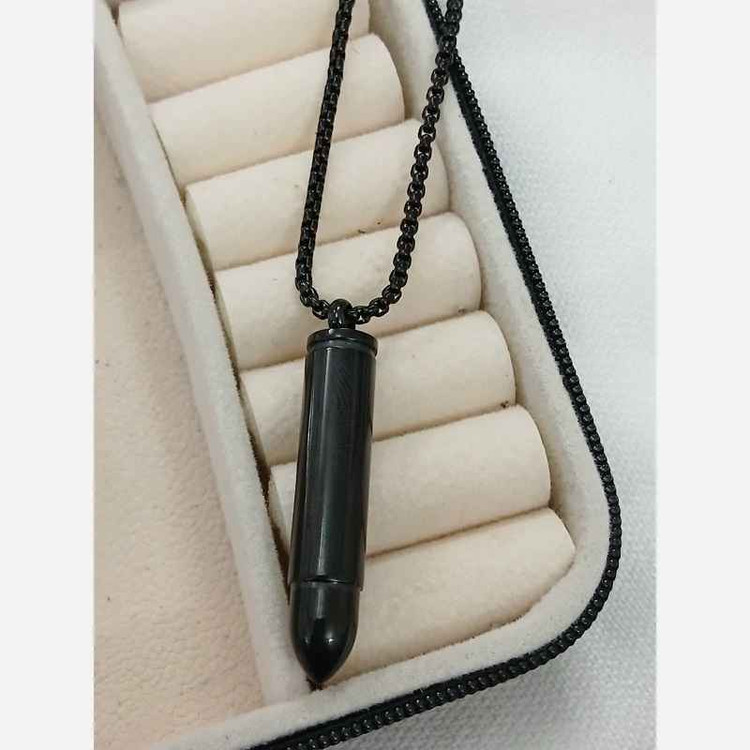 گردنبند مردانه اونیکس طرح گلوله