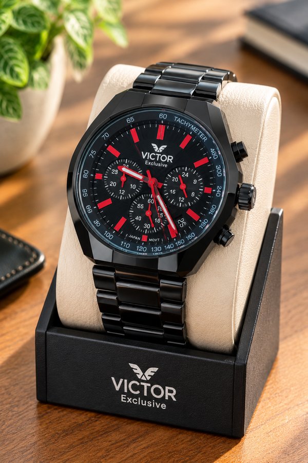 ساعت مچی مردانه ویکتور مدل V5837-03 استیل