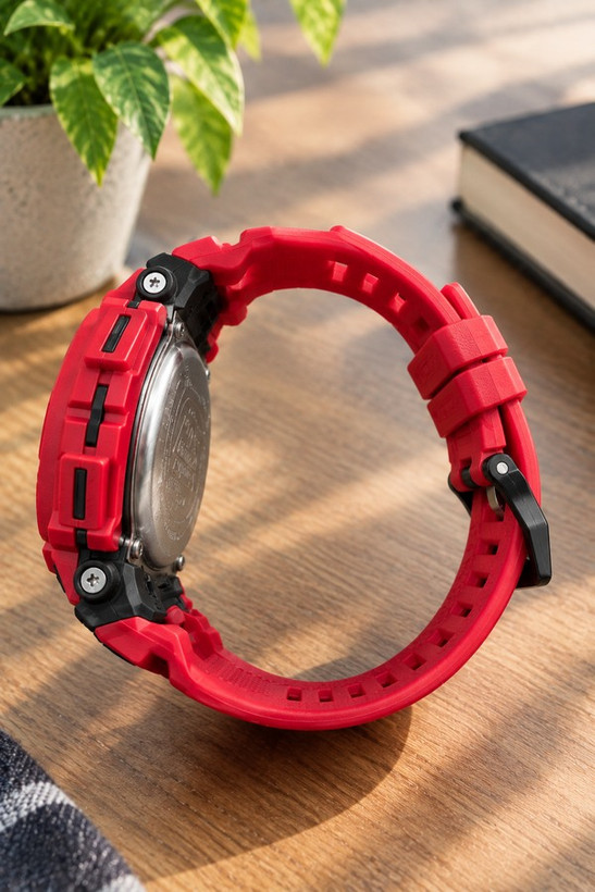 نمای جانبی ساعت مچی کاسیو G-SHOCK مدل C147 و دکمههای آن